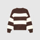 Women's striped jumper with lettering