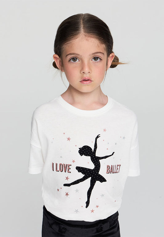 Kids Girls Short-sleeved T-shirt
