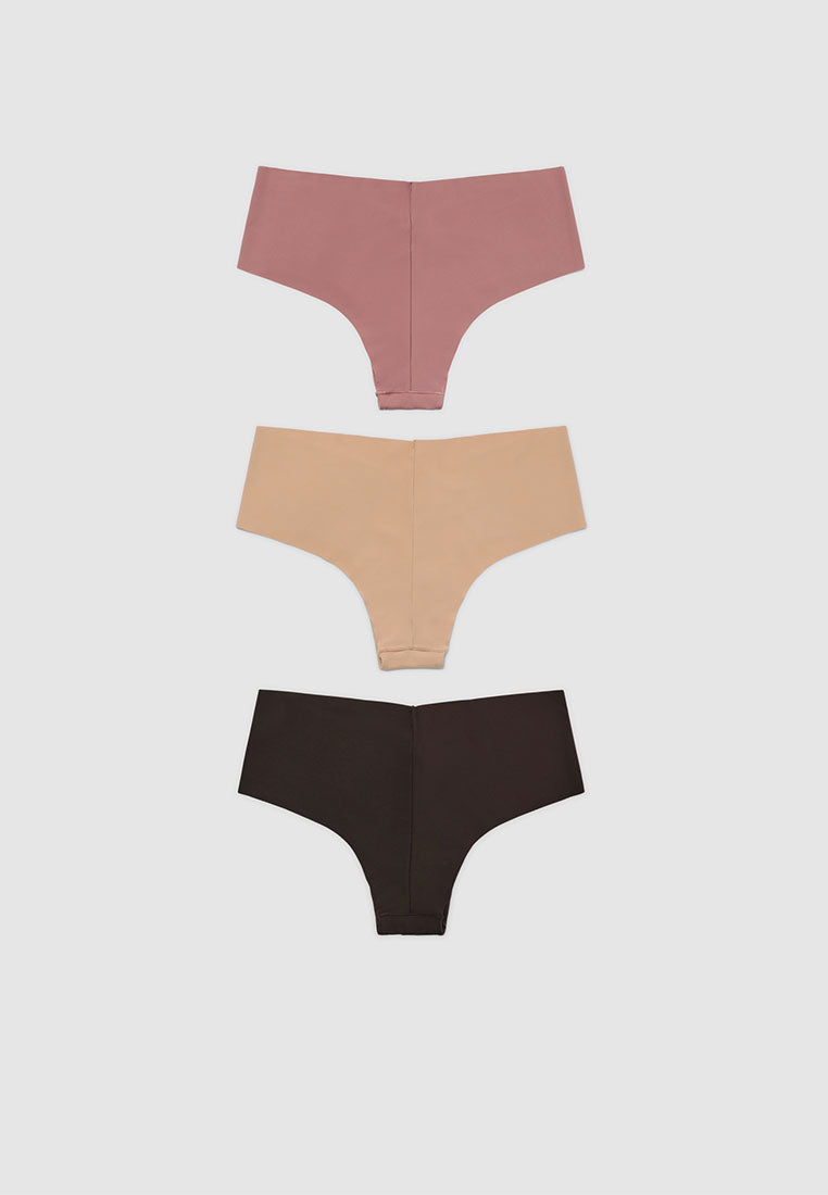 Women's Pack of 3 V-cut culotte briefs