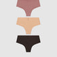Women's Pack of 3 V-cut culotte briefs