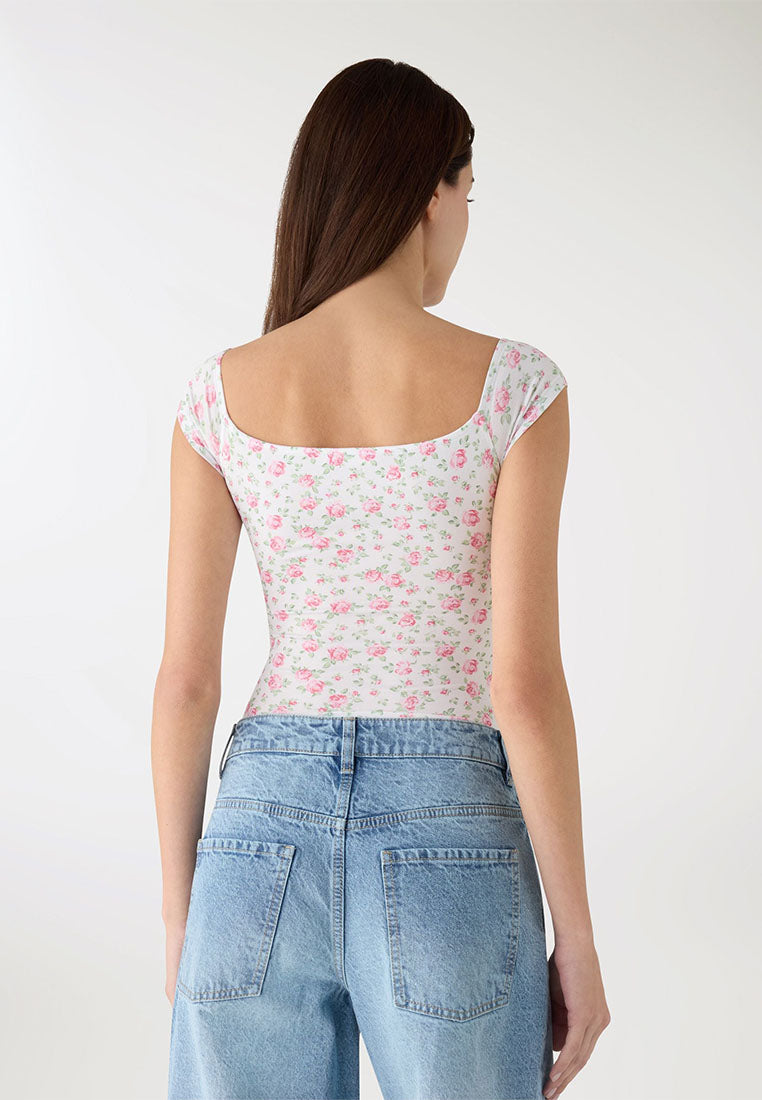 Women’s Rose Scoop-Neck Bodysuit