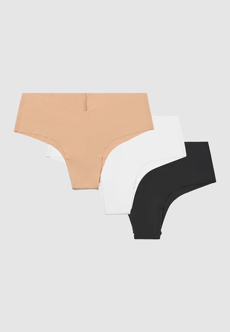 Women's Pack of 3 V-cut culotte briefs