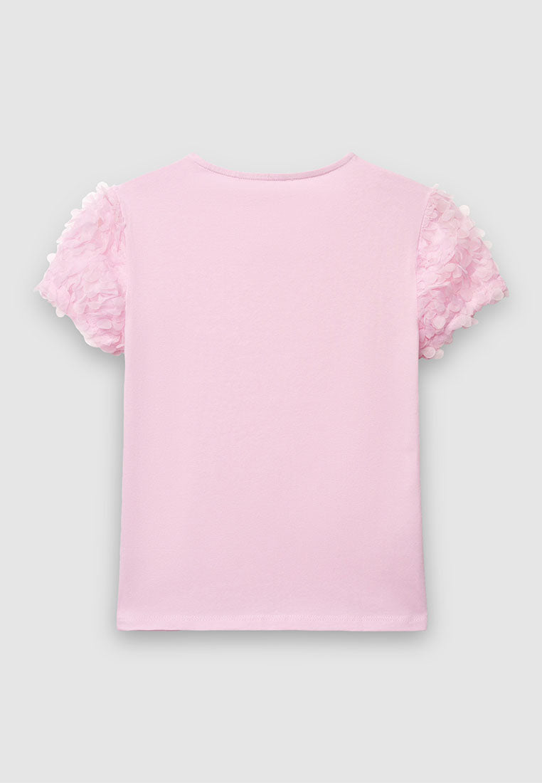 Kids Girls Short-sleeved T-shirt
