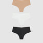 Women's Pack of 3 V-cut culotte briefs