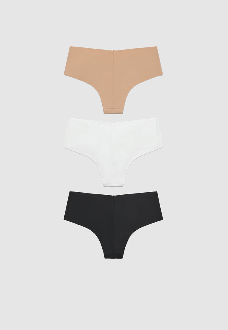 Women's Pack of 3 V-cut culotte briefs