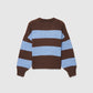 Women's striped jumper with lettering