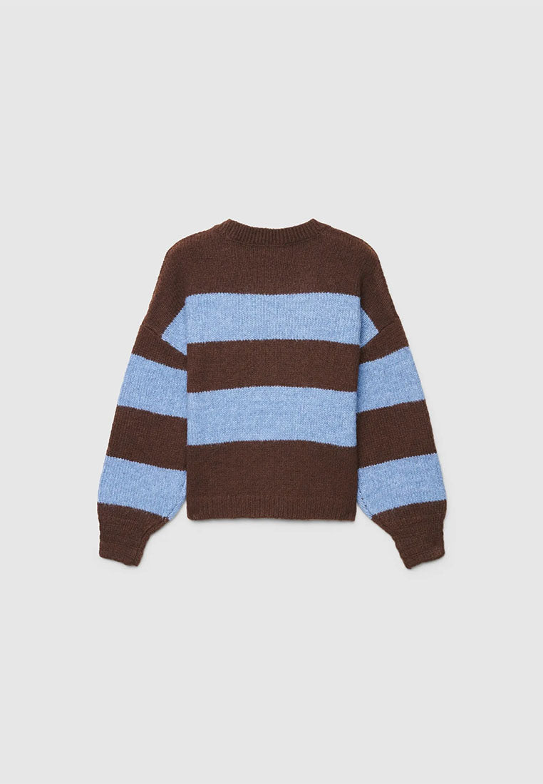 Women's striped jumper with lettering