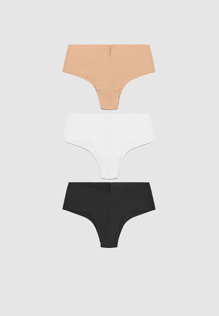 Women's Pack of 3 V-cut culotte briefs