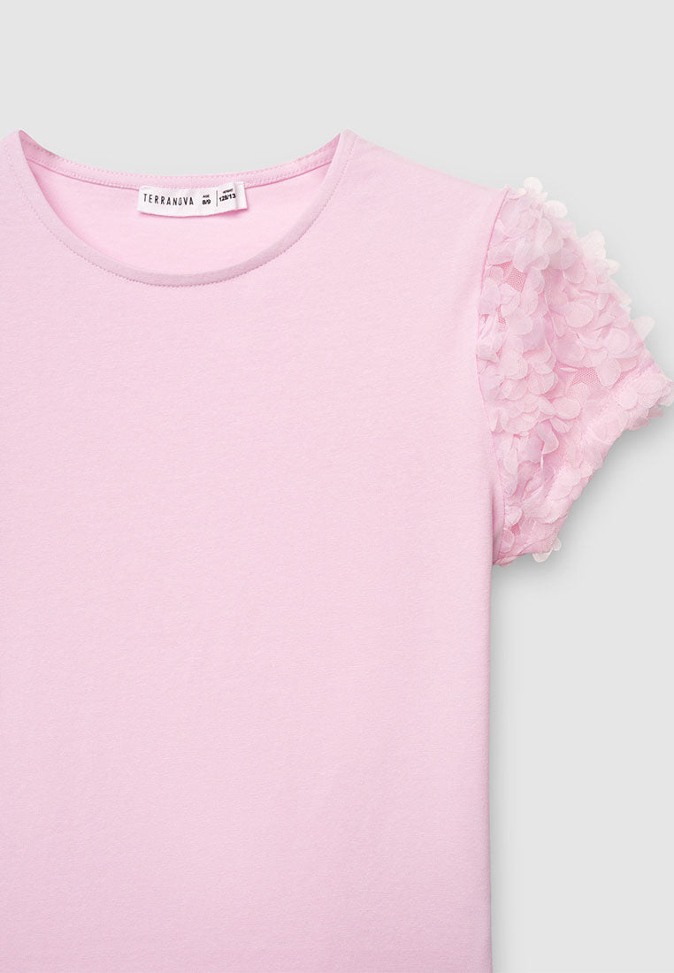 Kids Girls Short-sleeved T-shirt