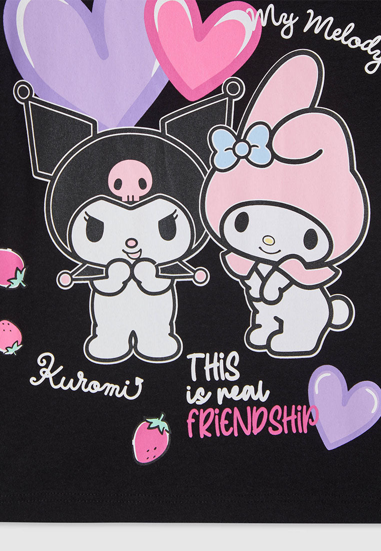 Kids Girls Short-sleeved T-shirt