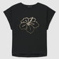 Women's Hibiscus Floral Sequin Tee