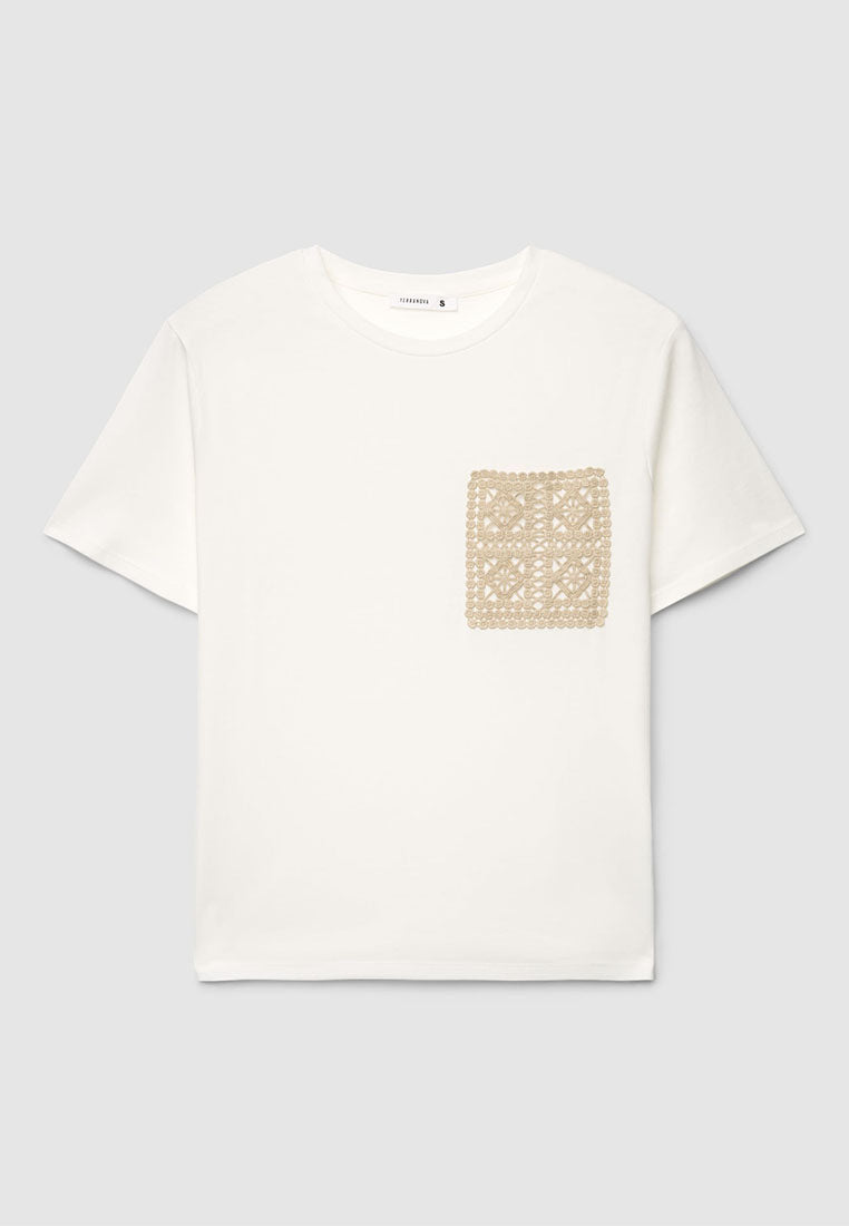 Women's Macramé Pocket T-Shirt