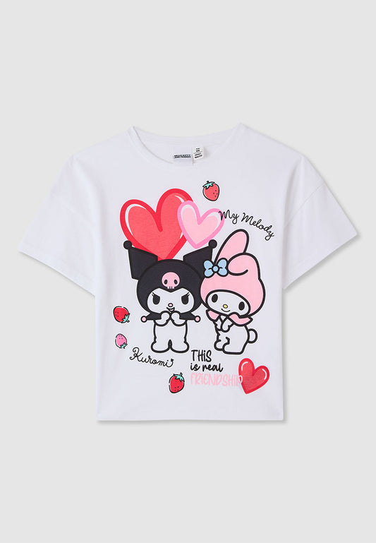 Kids Girls Short-sleeved T-shirt