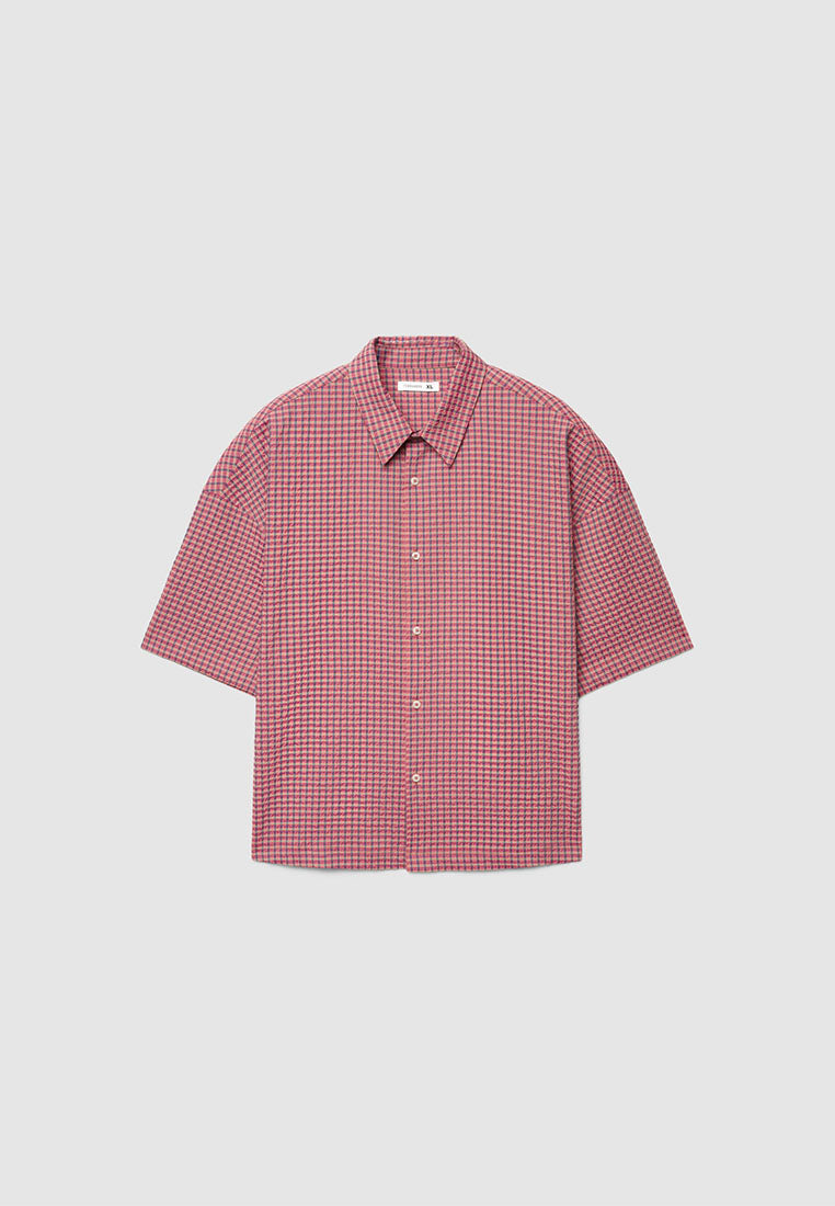 Men's Checkered Boxy Shirt
