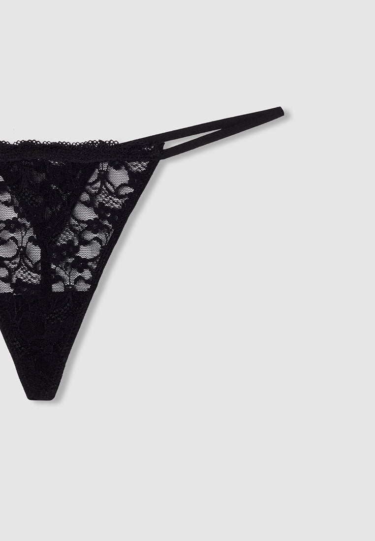 Women's Floral Lace String G-String Panties