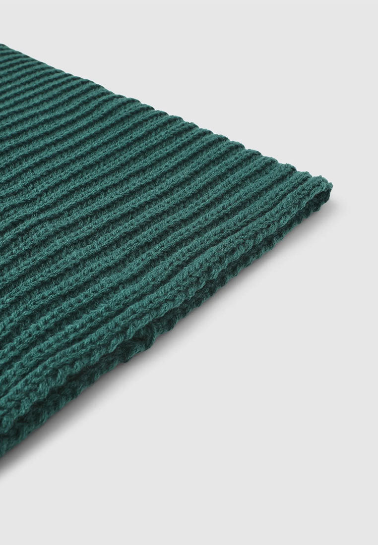 Solid-colour ribbed neck warmer for Boys