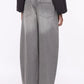 Women's Barrel Jeans with Back Buckle