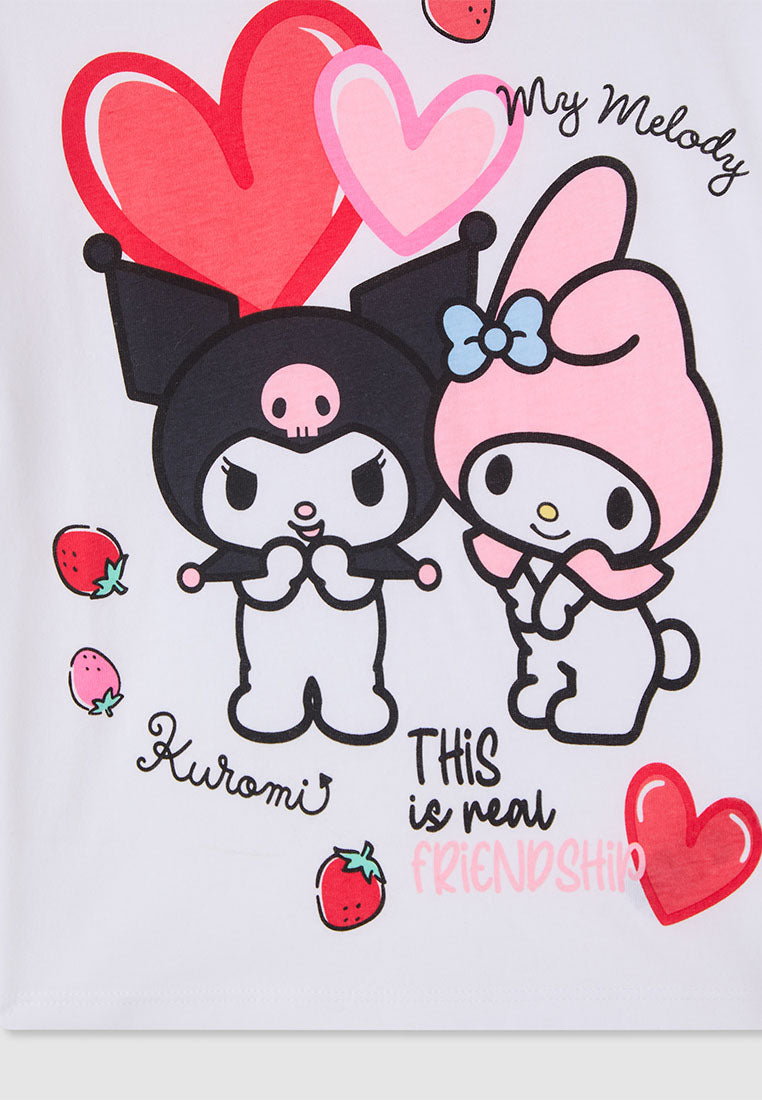 Kids Girls Short-sleeved T-shirt