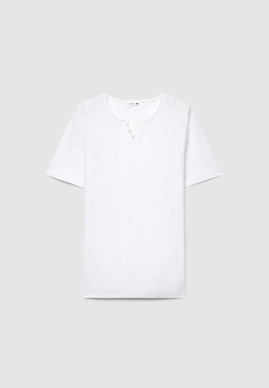 Men's Henley Neck T-Shirt