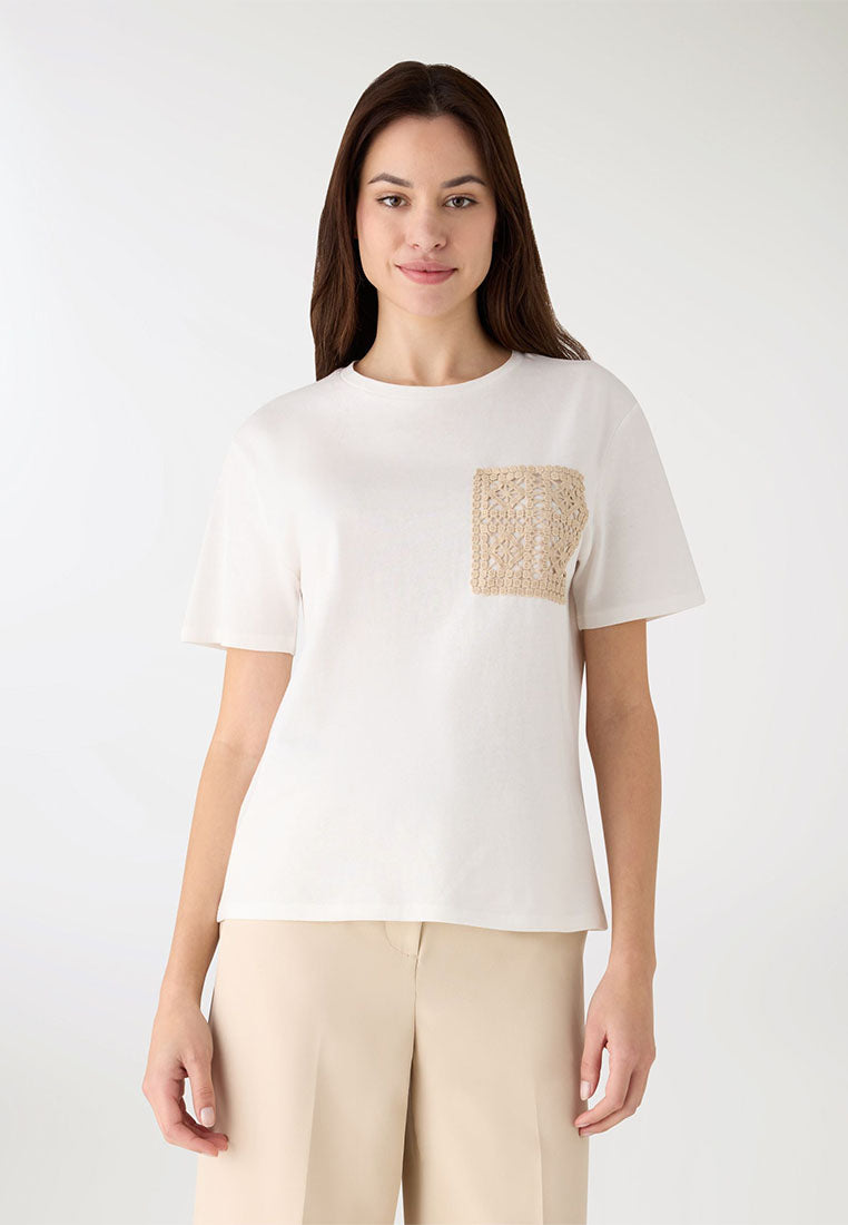 Women's Macramé Pocket T-Shirt