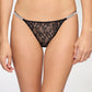 Women's Lace Rhinestone Strap Thong Panties