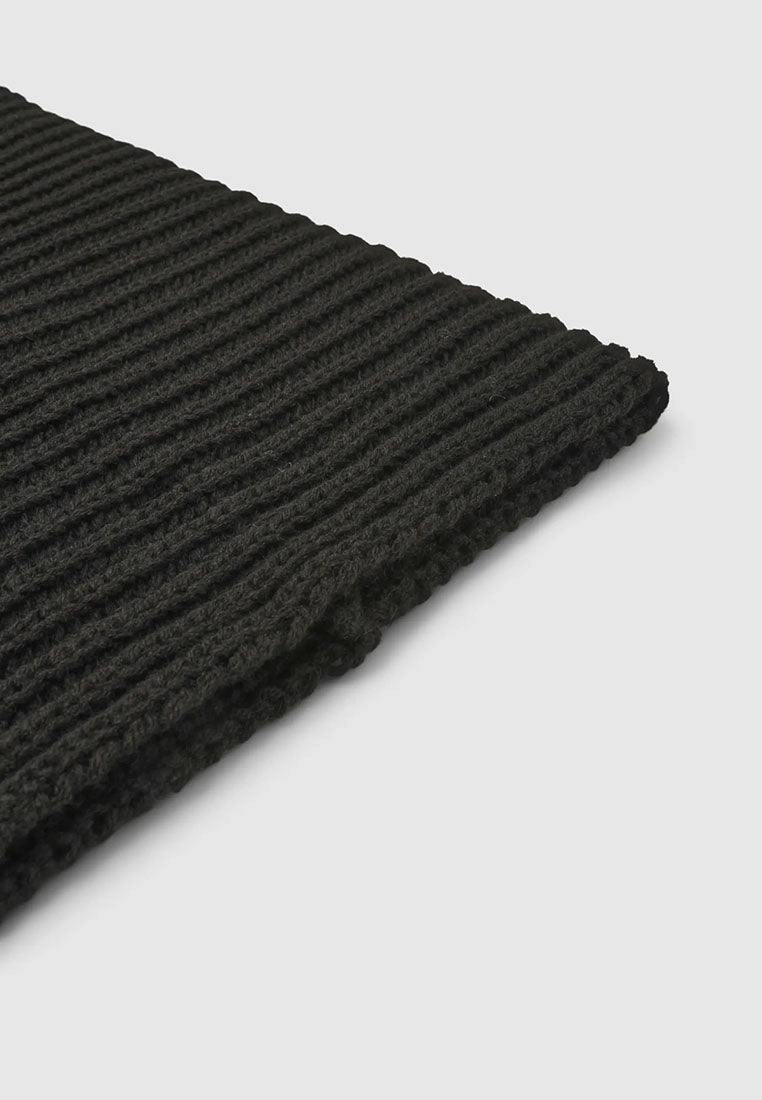 Solid-colour ribbed neck warmer for Boys