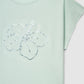 Women's Hibiscus Floral Sequin Tee