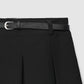 Women's Pleated mini skort with belt