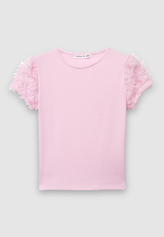 Kids Girls Short-sleeved T-shirt