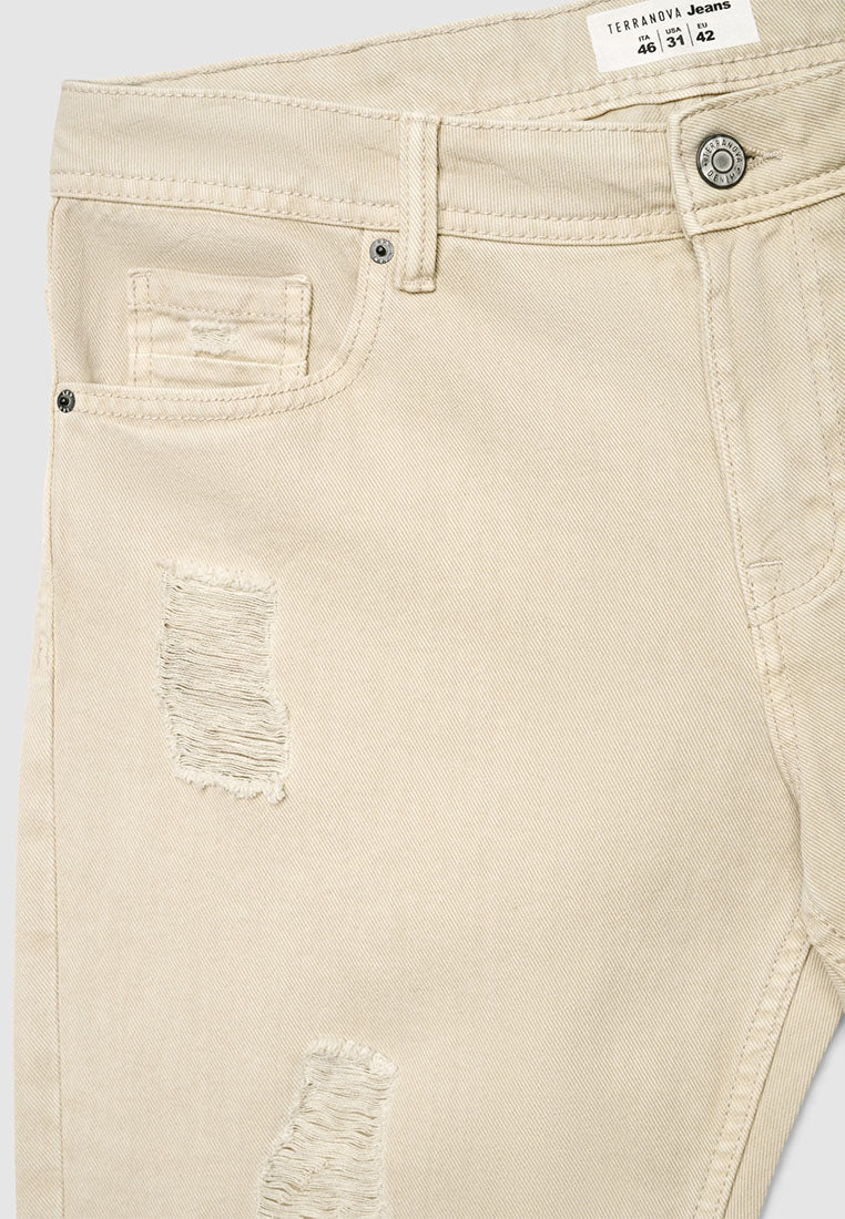 Men's Ripped Denim Shorts
