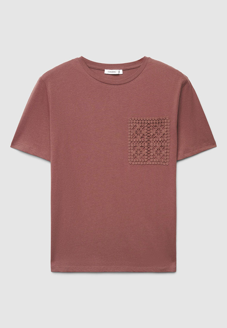 Women's Macramé Pocket T-Shirt