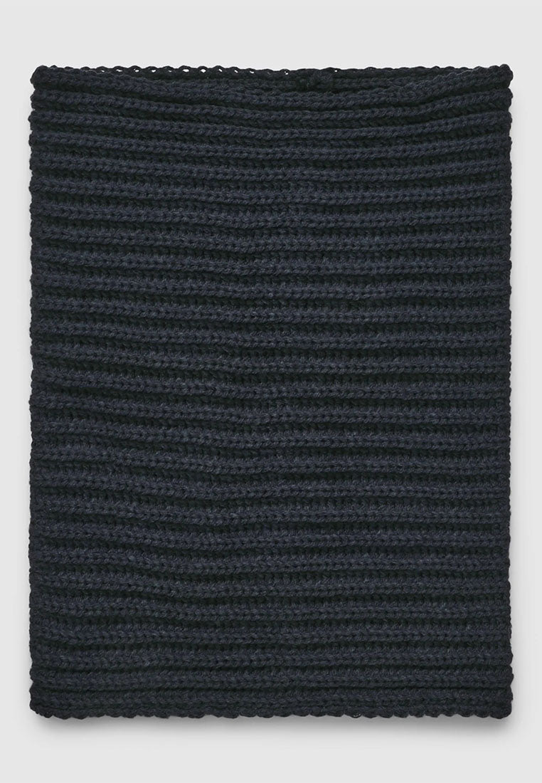 Solid-colour ribbed neck warmer for Boys