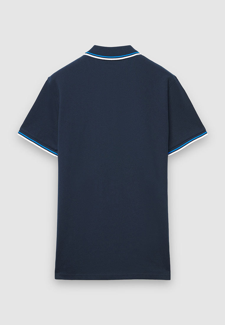 Men's Contrasting Trim Polo T-Shirt