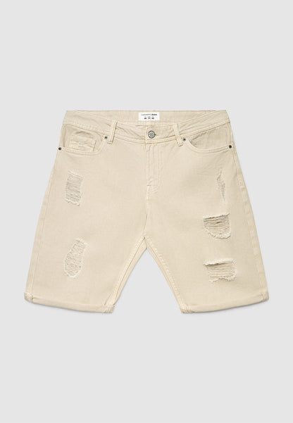 Men's Ripped Denim Shorts