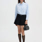 Women's Pleated mini skort with belt
