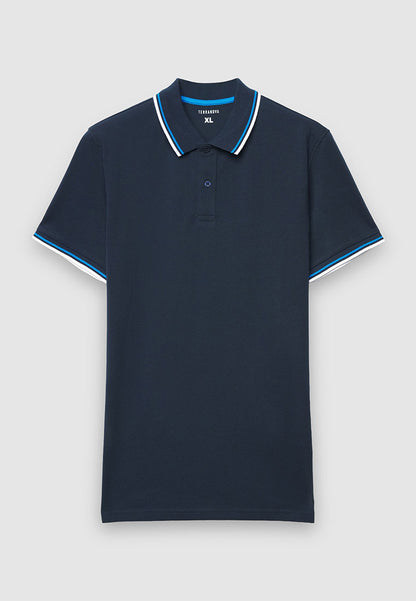 Men's Contrasting Trim Polo T-Shirt