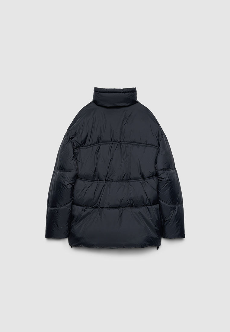 Men's High-Collar Quilted Puffer Jacket