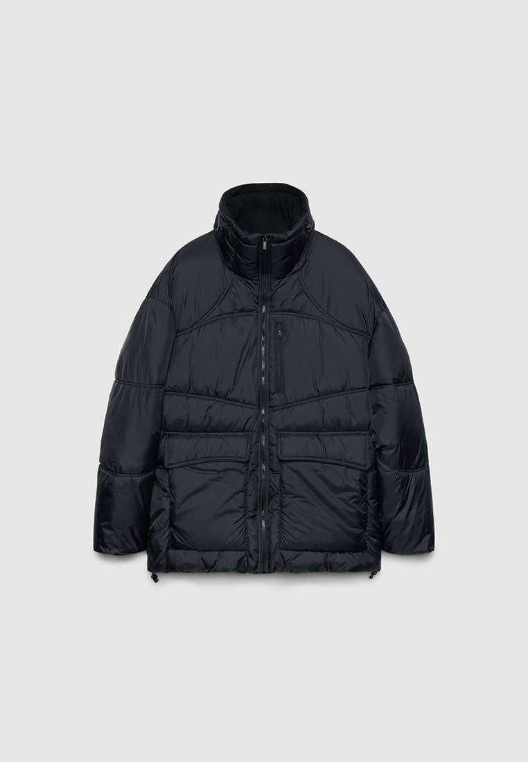 Men's High-Collar Quilted Puffer Jacket