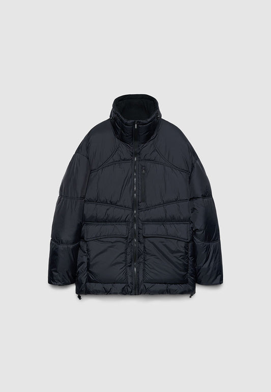 Men's High-Collar Quilted Puffer Jacket