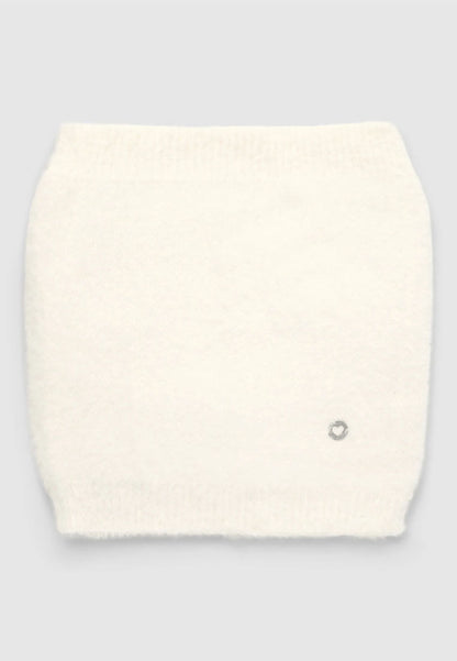 Solid-colour plush-effect neck warmer for Girls