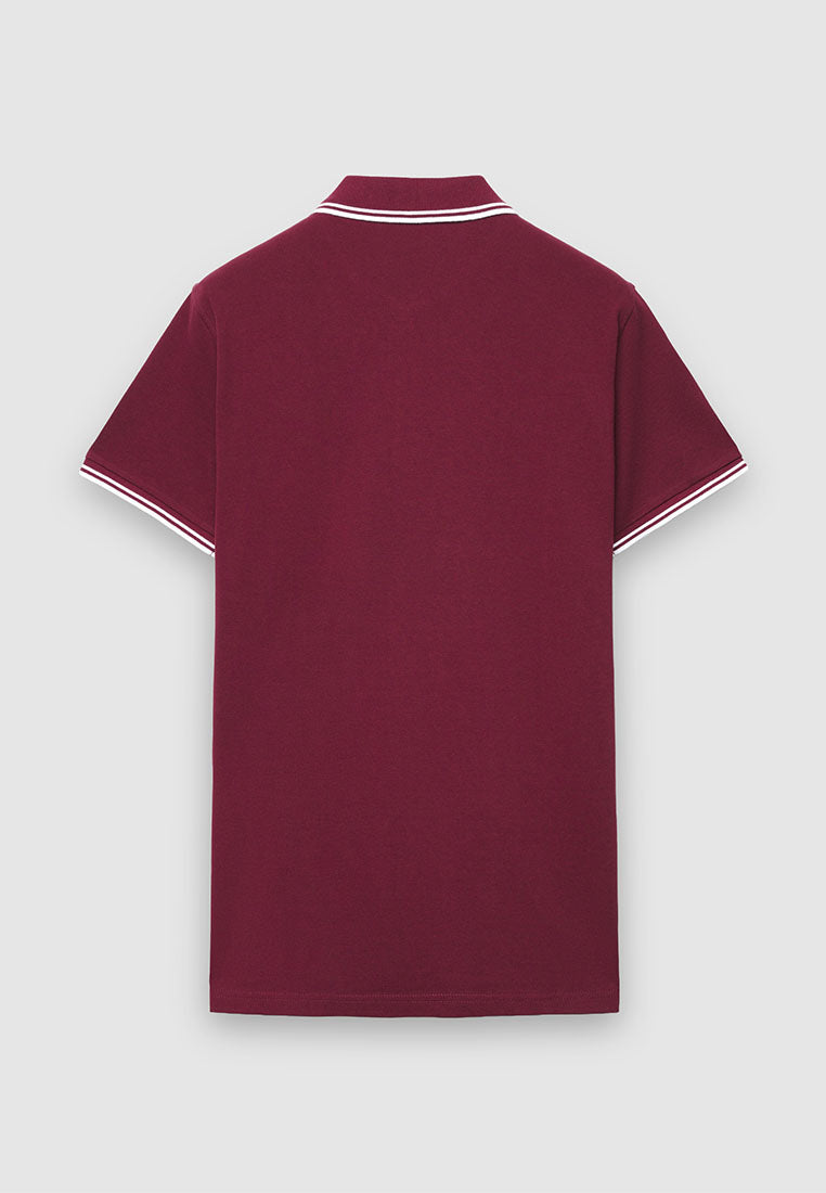 Men's Contrasting Trim Polo T-Shirt