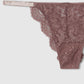 Women's Lace Rhinestone Strap Thong Panties