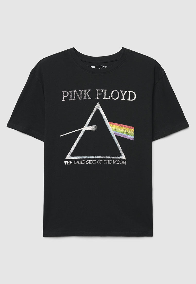 Women's "Pink Floyd Print" Loose T-shirt