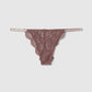 Women's Lace Rhinestone Strap Thong Panties