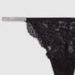 Women's Lace Rhinestone Strap Thong Panties