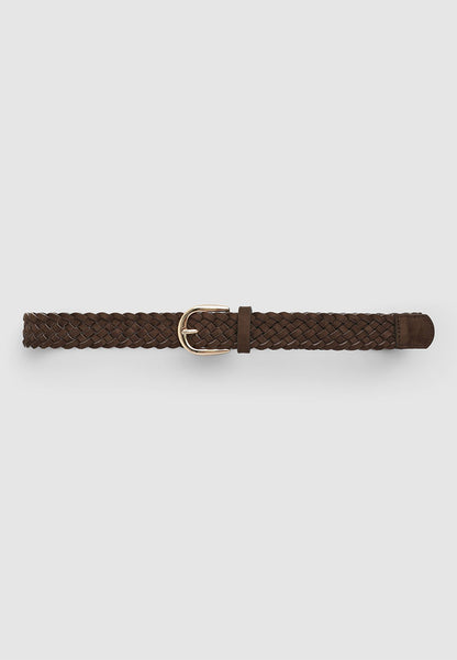 Women's Solid colour braided belt