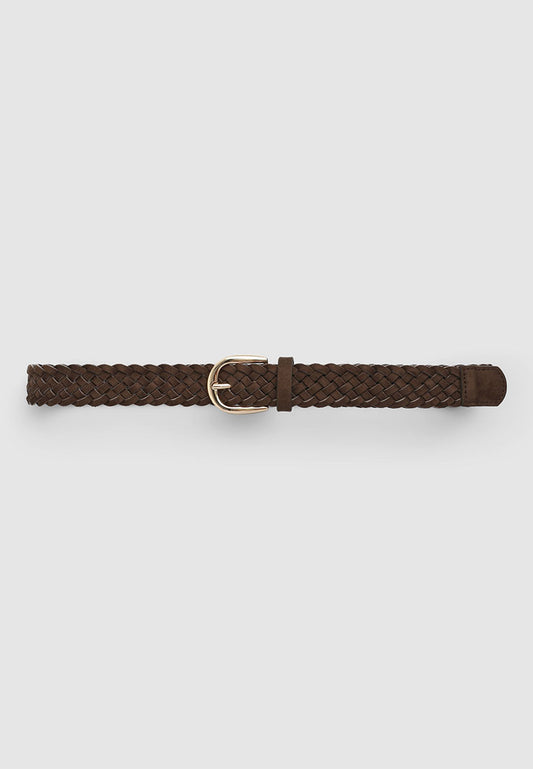 Women's Solid colour braided belt