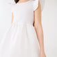 Skater Dress with Ruffle Sleeve for Girls
