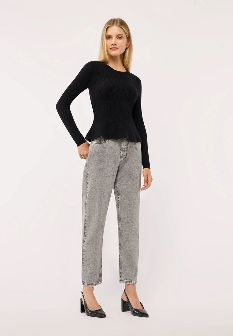 Women's solid-color Mom Pants