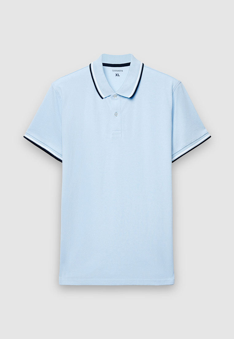 Men's Contrasting Trim Polo T-Shirt
